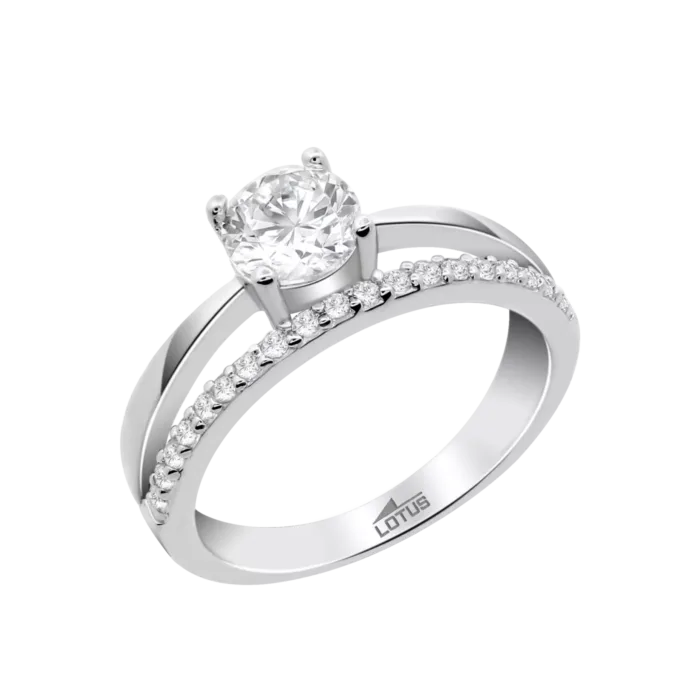 Anillo Lotus Silver doble banda plata