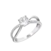 Anillo Lotus Silver plata brazos entrelazados