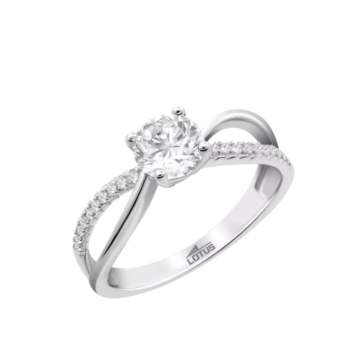 Anillo Lotus Silver plata brazos entrelazados