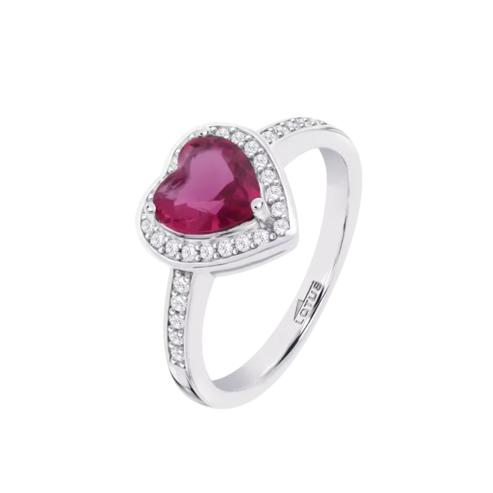 Consigue el Anillo Lotus Silver LP3784-3/3 de la colección Colors. Diseño de corazón en plata 925 con circonita fucsia y halo brillante. Envío en 24/72h. ¡Luce el color del amor!