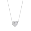 Collar corazón plata circonitas baguette Lotus Silver