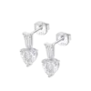 Pendientes de Plata y Circonitas Blancas Lotus Silver Colors LP3893-4/2
