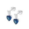 Pendientes de Plata y Circonita Azul Marino Lotus Silver Colors LP3893-4/3