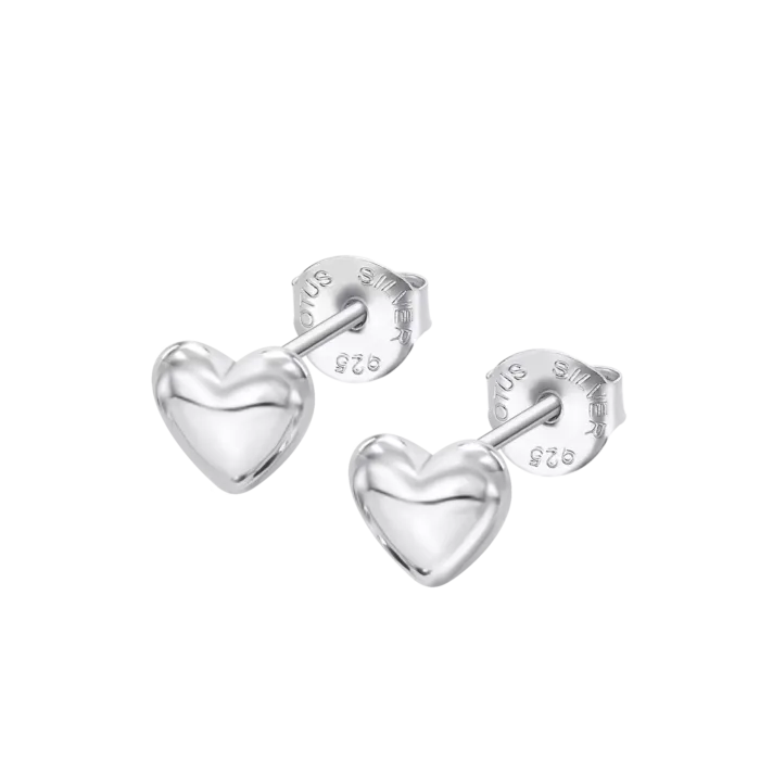 Pendientes de Plata Corazón Pulido Lotus Silver LP3897-4/1