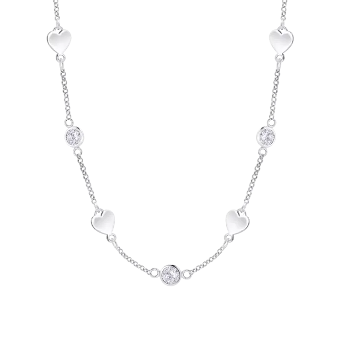 Collar de Plata con Corazones y Circonitas Lotus Silver Moments LP3924-1/1