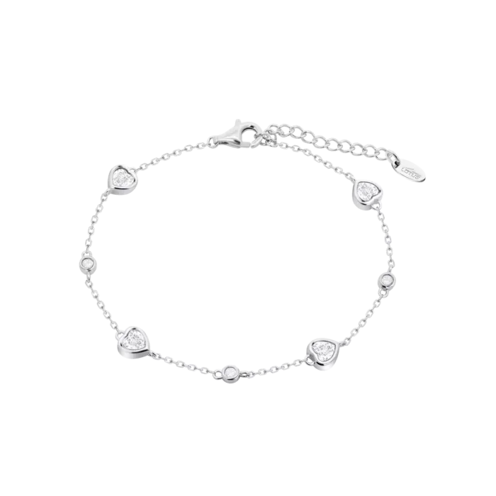 Pulsera de Plata con Corazones de Circonitas Lotus Silver Moments LP3925-2/1
