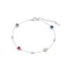 Pulsera de Plata con Corazones de Colores Lotus Silver Moments LP3925-2/2