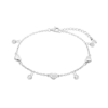 Pulsera Lotus Silver Moments de Plata con Corazones y Circonitas - LP3942-2/1