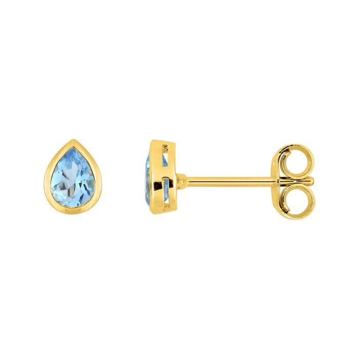 Par pendientes top. az .tratado 18k o.a.