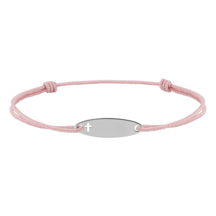 Pulsera   cordon rosa identité AG rod
