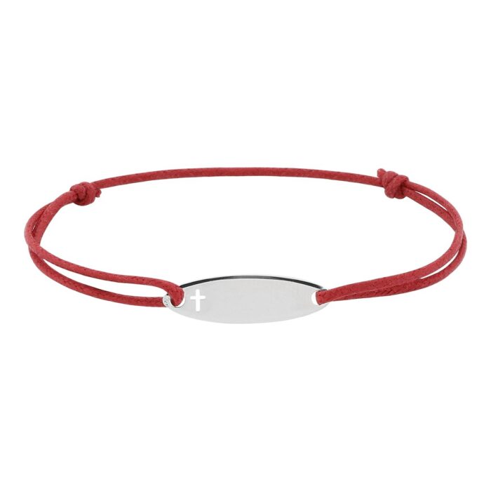 Pulsera  cordon rojo identité AG rod