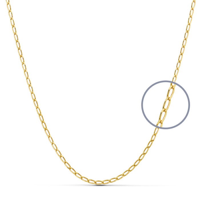 9K CADENA ORO AMARILLO BILBAO MACIZA. ANCHO: 1,2 MM. LARGO: 50 CM