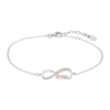 Pulsera para madre de la colección Lotus Silver LP3213-2/1 en plata de ley 925 con el símbolo del infinito con circonitas y la palabra mama en oro rosa.