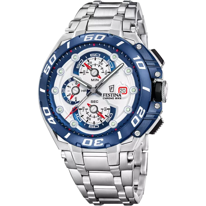 Reloj-Festina-Chrono-Bike-F20754_1-cronografo-para-hombre-en-acero-inoxidable-con-bisel-azul-y-esfera-blanca