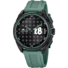 Reloj híbrido de hombre Lotus Connected 20002/3 en color negro y verde bosque mostrando la fecha en su pantalla digital.