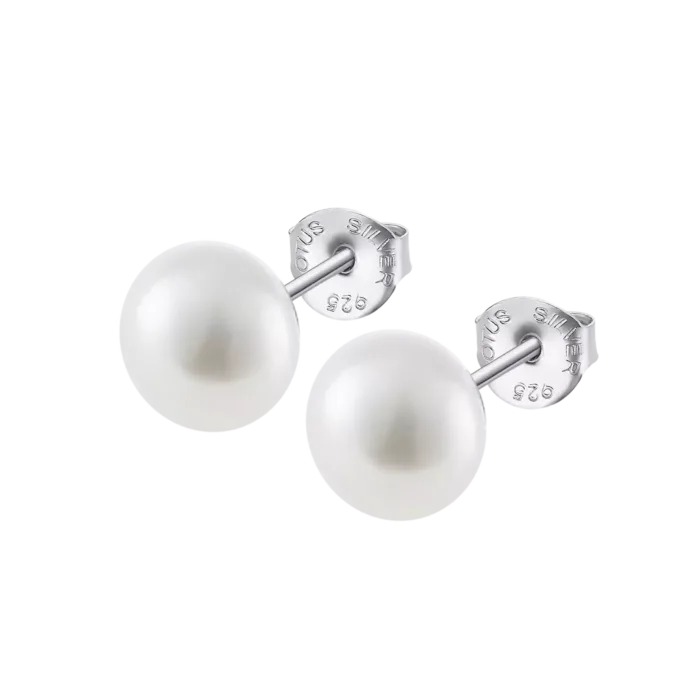 Pendientes-de-boton-Lotus-Silver-LP3858-4_2-en-plata-de-ley-con-perlas-redondas-blancas-y-tuercas-grabadas
