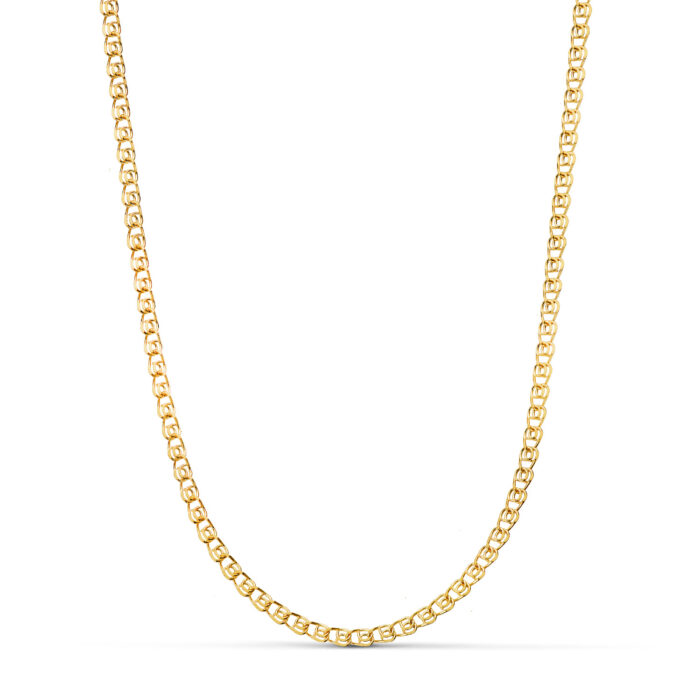 18K CADENA ORO AMARILLO TIPO LOVE ANCHO: 2,5 MM. LARGO: 40 CM