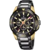 Reloj de hombre Festina Chrono Bike F20644/1 en acero negro y detalles dorados.