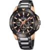 Reloj Festina Chrono Bike F20645/1 de hombre en acero negro con detalles oro rosa.