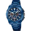 Reloj deportivo Festina F20729/1 Chrono Bike Special Edition para hombre totalmente azul con cronógrafo y armis de acero.