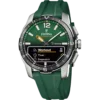 Compra el reloj Festina Connected-D F23000/2 inteligente para hombre. Modelo híbrido de titanio con cristal zafiro, funciones de entrenamiento y correa verde. ¡Envío gratis!