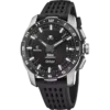 Reloj híbrido inteligente Festina Connected F23305/8 de hombre en titanio con correa de caucho negra y pantalla digital en modo deportivo de ciclismo.