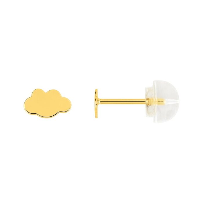 Pendientes en oro amarillo de 9 quilates con forma de nube referencia (9)297481.00 de Joyería Palacios